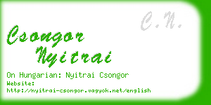 csongor nyitrai business card